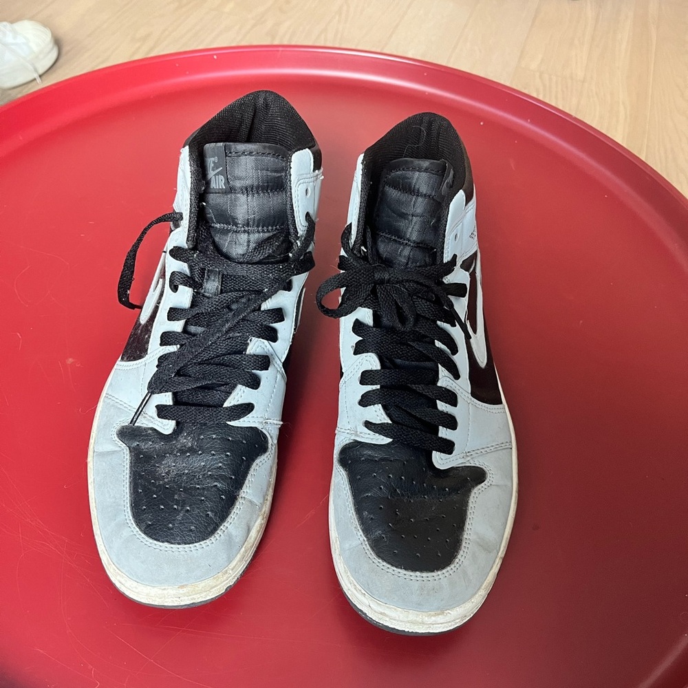 Nike Black and White High-Top Sneakers